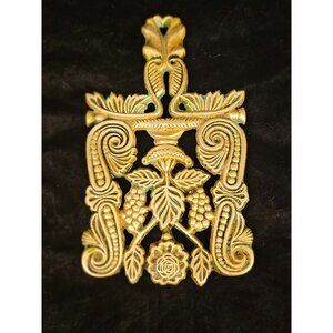 Vintage Ornate Metal Trivet